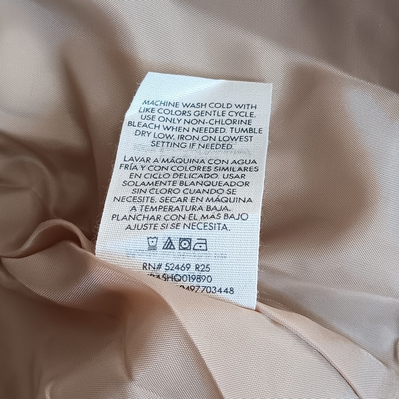 NWT No Boundaries Cropped Beige/Brown Collared Zip Jacket Womens size: S(4-6) - Picture 10 of 15